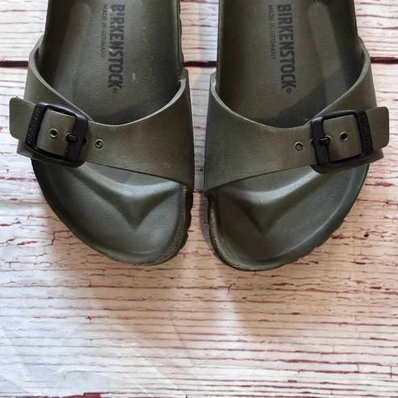 Birkenstock Madrid Essentials Eva Sandals in Khaki Sz 36 Sz 5-5-5 - Picture 10 of 16